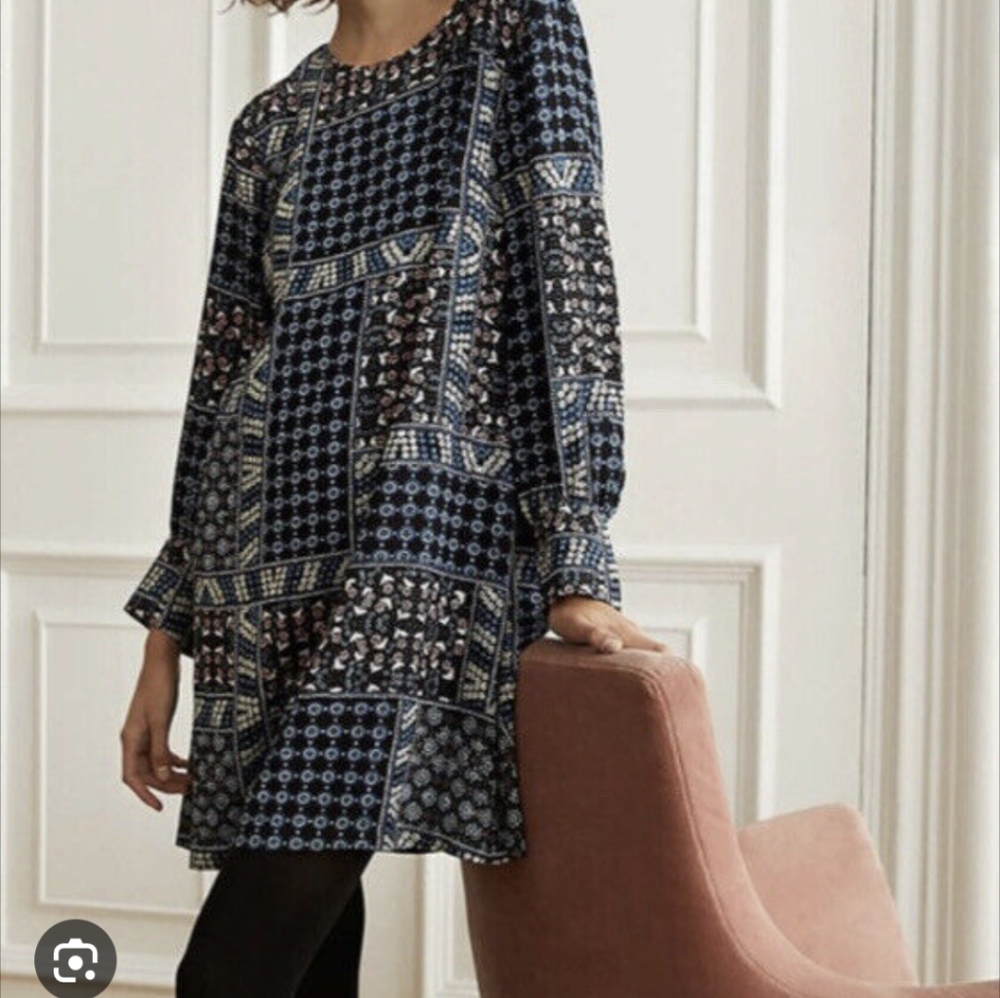 NWT Loft Dress patchwork pattern